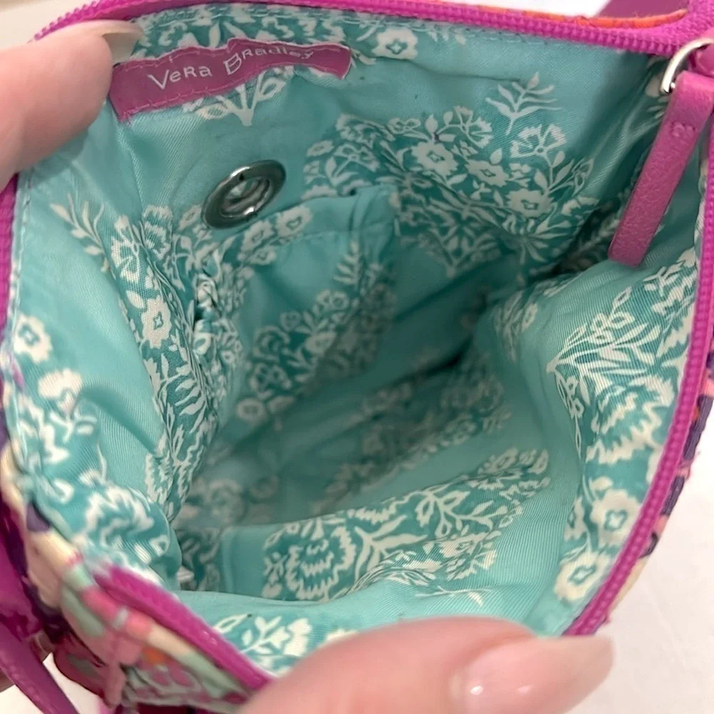 Vera Bradley Modern Medley Quilted Iconic Rfid mini Hipster Crossbody EUC